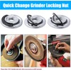Yakamoz 2PCS M5/8-11 Thread Angle Grinder Lock Nuts, Quick Release