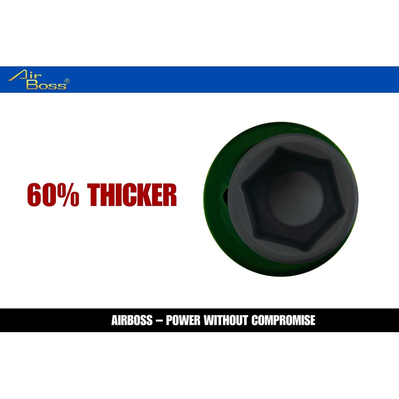 AirBoss 33MM 1" Drive CR-MO Steel DEEP 6 Point, Radius