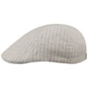 Lipodo Classic Stripes Linen Flat Cap Peaked Cap Cotton Cap