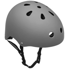 INDUSTRIAL HELMET GREY M: Head Circumference Approx. 22.8 inches (58 cm), Skateboard Helmet