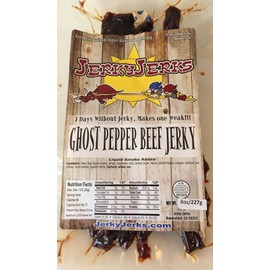 Jerky Jerks Ghost Pepper Sweet Hot Beef Jerky JJ 7oz