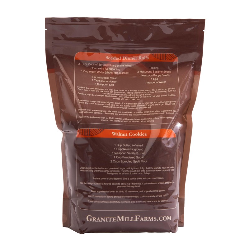 Granite Mill Farms Stone Ground Sprouted Organic Emmer Flour, 5