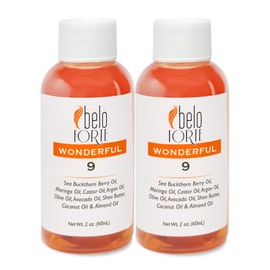 Repair Dry Damaged Brittle Hair Quick with Intense Hydration. Wonderful 9 Hair Oil Blend for Amazing Healthy Hair Beloforte Argan Castor Coconut Olive Avocado Shea Sweet Almond Moringa Sea Buckthorn-2