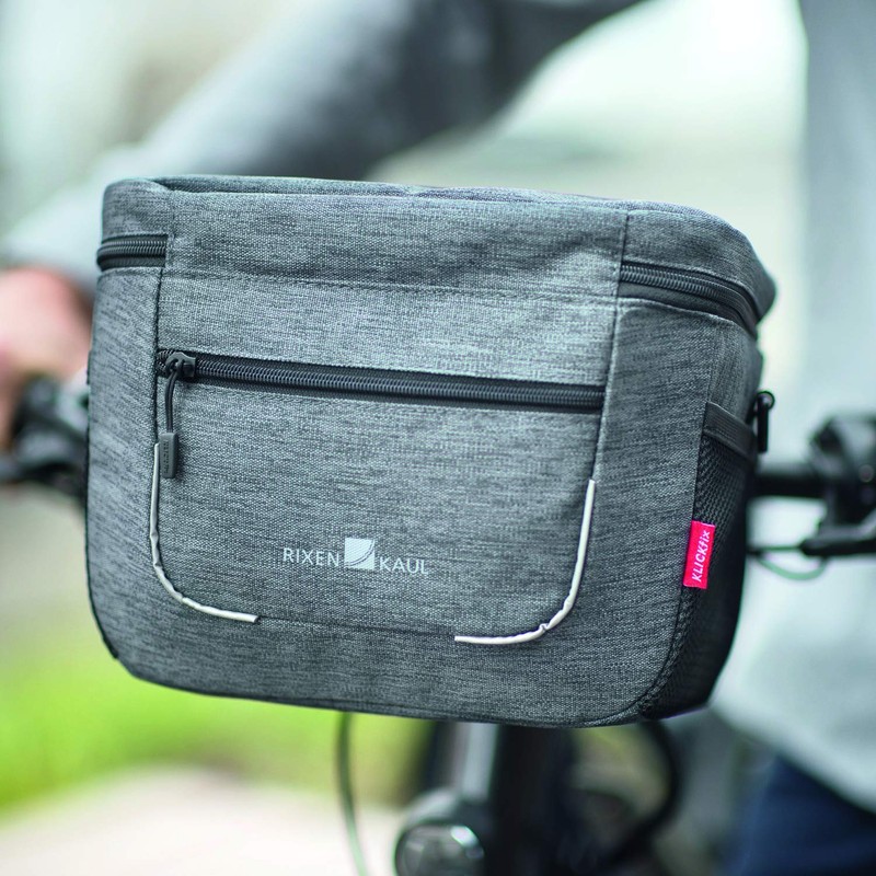 Rixen & Kaul Klickfix Aventour City Bicycle Handlebar Bag Grey