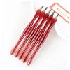 Gatuida 10pcs Cuticle Pusher and Trimmer Red Nail Art Tools