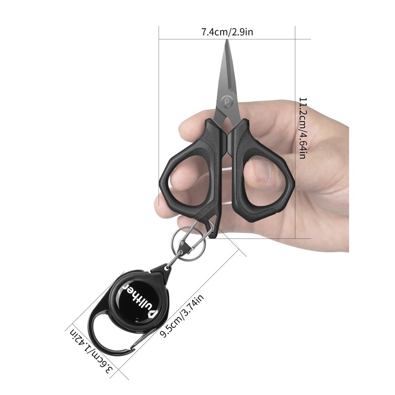 Pullther PE Line Cutter, Fishing Scissors, Fluoro, Nylon Cutter, Line