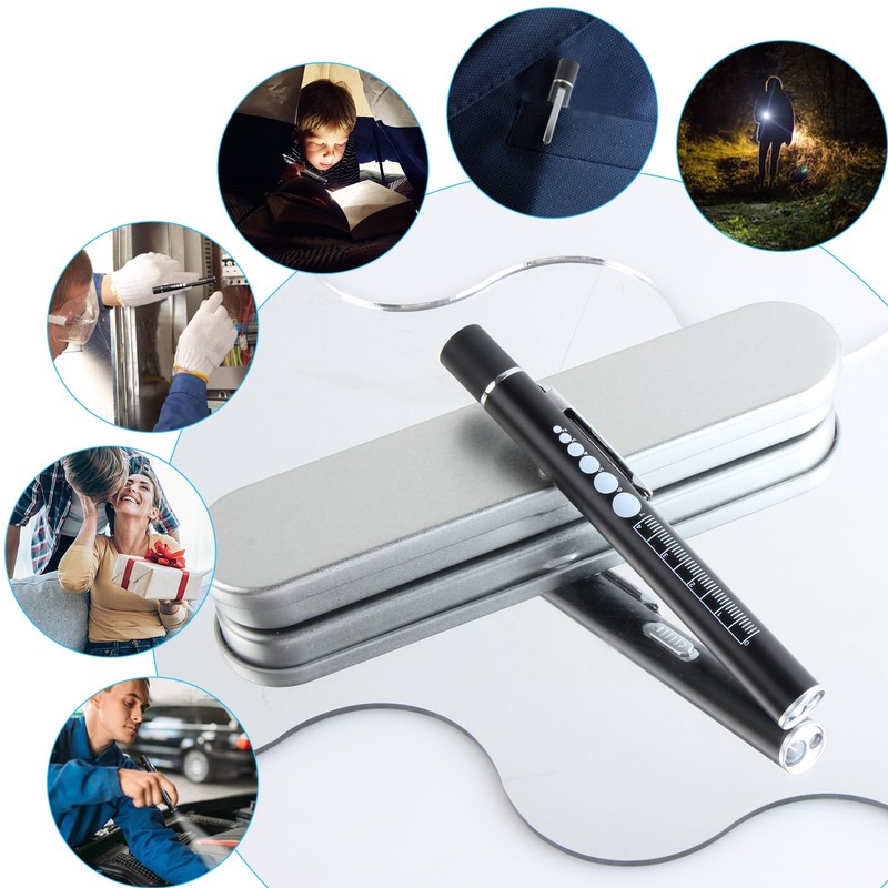 KEWAYO Penlight Pupil Light with Pupil Meter and Ruler LED