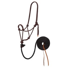 Weaver Equine Diamond Braided Horse Rope Halter with Lead
