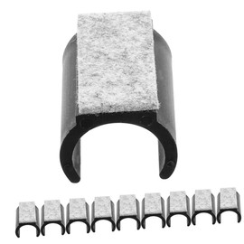 LALAFINA 10pcs U-Shaped Chair Leg Felt Pads Non-Slip Floor Protectors for Furniture Noise-reducing Glides for Sleds and Chairs Durable Wool Felt Cushioning