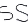S-Hook Multi-Purpose Hangers (Small/Medium, Black, 10-Pack) - Metal Organizing & Storage Hooks Multi-purpose 3ea