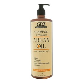 Shampoo Reparador Para Cabello Gd3 Con Aceite De Argan Sin Sulfato Sal 1 Litro