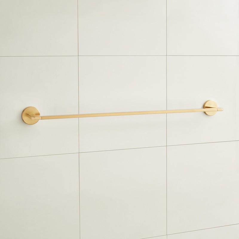 Signature Hardware 953922 Drea 24" Towel Bar - Brushed Gold
