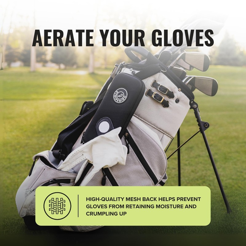 Stripebird - Original Performance Golf Glove Holder Case (Stealth Black)