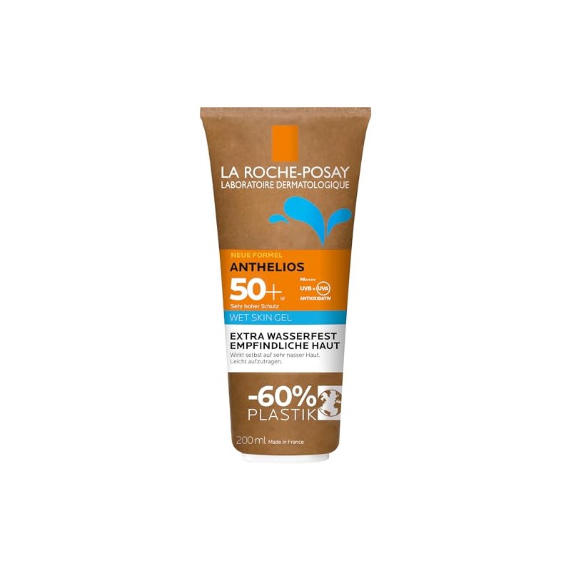 La Roche-Posay Anthelios Wet Skin Gel SPF 50+, Waterproof Sun