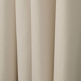 Exclusive Home Indoor/Outdoor Solid Cabana Grommet Top Curtain Panel, Natural, 54x120, 2 Piece