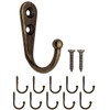 Fuxxer® 10 x Classic Metal Hooks Wall Hooks Antique Cast