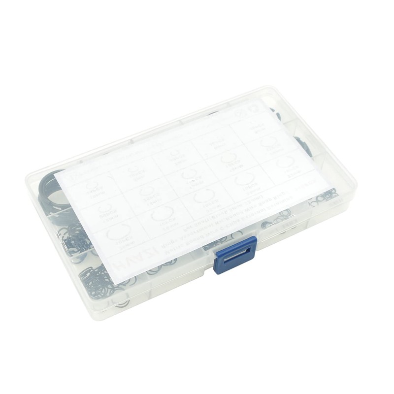 Metric 15-Sizes Round Wire C-Clips External Retaining Rings Assortment Kit;Round