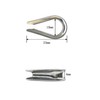 Eowpower 50 Pieces M3 304 Stainless Steel Thimbles Rigging for
