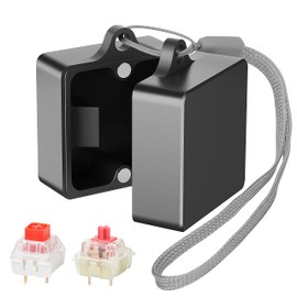 HONKID Switch Opener Aluminum Keyboard Switch Opener for Cherry MX Gateron Kailh Outemu and Panda Mechanical Switches with Metal Magnet (Black)