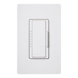 Lutron Maestro In-Wall Digital Dimmer, 600 Watt Single-Pole, with Wallplate, MAW-600H-WH, White