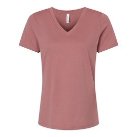 Bella + Canvas Ladies' Relaxed Jersey V-Neck T-Shirt Mauve