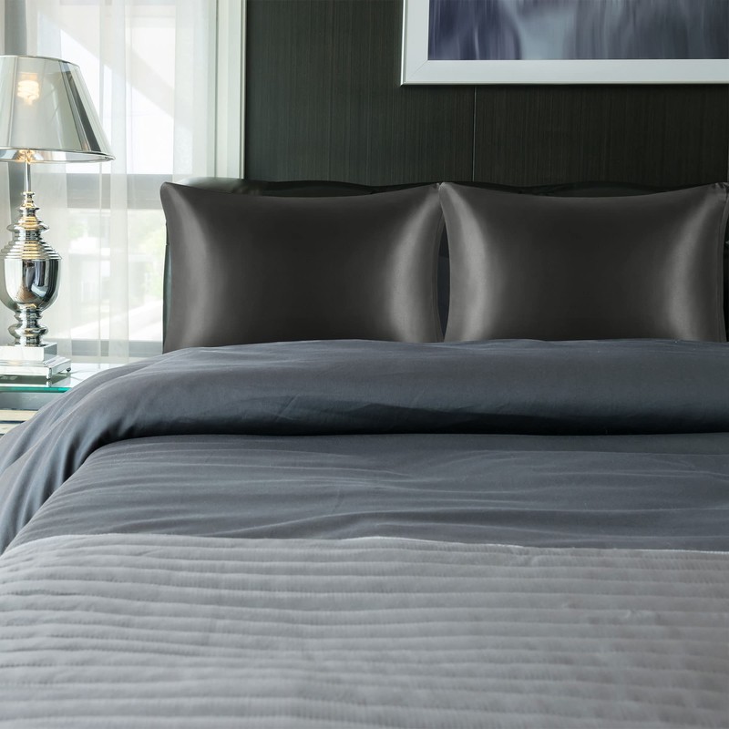 PiccoCasa Satin Pillow Cover, Cool Rayon, Touch Cooling Sensation, Pillow