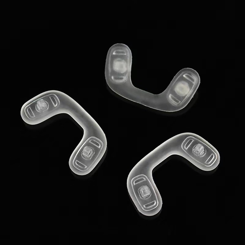 Eyeglass Nose Pads,U Shaped Screw-in Nose Piece，Soft Silicone Non Slip