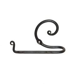 GoCraft Handmade Toilet Roll Holder for Bathroom Toilet Wall Mount Wrought Iron Forged Metal