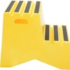 2 Step Plastic Step Stand - Yellow 21"W x 24-1/2"D