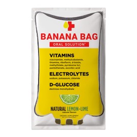 Banana Bag Oral Solution Packets – Natural Lemon Lime 15pk | A Refreshing Blend of Electrolytes, Vitamin C, and B-Complex for Daily Hydration and Energy | Perfect for Any Lifestyle.