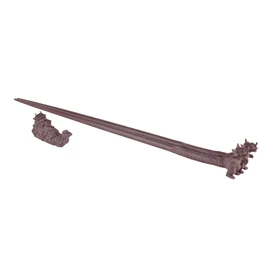 Folkart Chopsticks, Brown, Length: Approx. 9.1 inches (23 cm), Godzilla Figure, Chopsticks, Brown, Chopsticks Rest Included