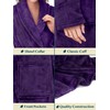 PAVILIA Purple Women Robe Fleece Plush Soft, Fluffy Fuzzy Cozy
