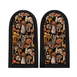 Horeset Mushroom Pattern Cast Iron Skillet Handle Cover Soft Pot Pan Handle Cover for Baking Supplies,Kitchen