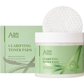 ANAI RUI Clarifying Toner Pads for FaceFacil Peel Pad, Face Exfoliating Pad, Balance Skin's PH, 50 Pads
