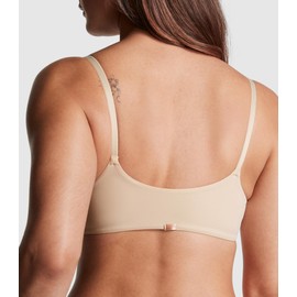 Victoria's Secret Pink Wear Everywhere Adaptive Bra, Wireless, Lightly Lined, Magnetic Front Closure, Marzipan, (38DD)