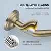 8 Inch S-Shape Curved Shower Arm with Flange Stainless Steel