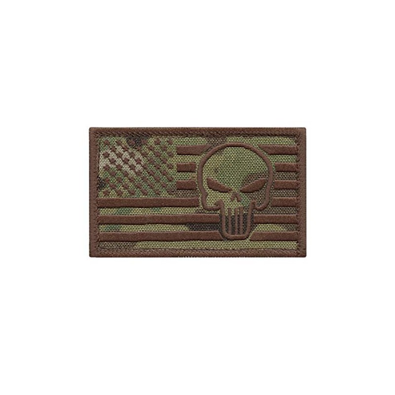 USA Flag Punisher Multicam OCP Stars And Stripes 2 x