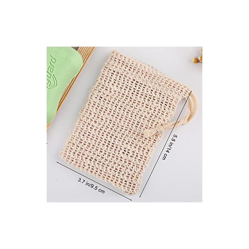 15 paquetes de bolsas para jabón, bolsas naturales de sisal