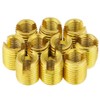 QANYEGN 10Pcs Self Tapping Threaded Insert, Brass Threaded Insert, 302