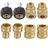 Hysagtek 8Pcs Pressure Washer Adapter Set，M22 Swivel，to 3/8 Inch Quick