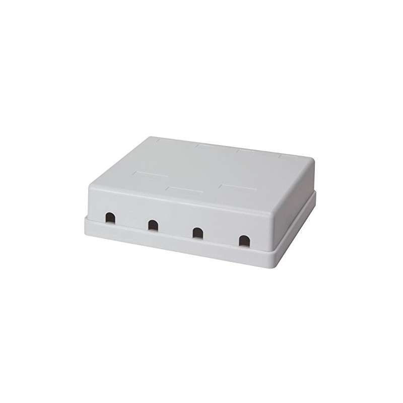 LogiLink Professional NK4034 Keystone Aufputz-Leer Gehäuse, 4-Fach