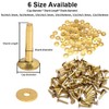 WUTA 100 Pcs Copper Rivets & Burrs, Leather Copper Rivet