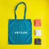 VETLER Eco Bag, Marche Bag, Colorful, Lightweight, Compact, Thin, Plastic