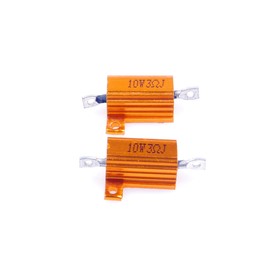 LM YN 10 Watt 3 Ohm 5% Wirewound Resistor Electronic Aluminium Shell Resistor Gold (Pack of 2)