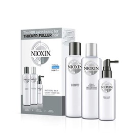 Nioxin Kit #1 de Crecimiento de Cabello, para Cabello Natural con Caída Moderada (3 Piezas: Shampoo 150ml + Acondicionador 150ml + Tratamiento 50ml)