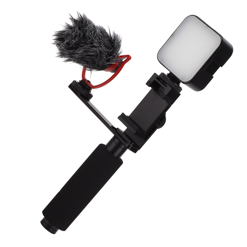 YELANGU Smartphone Vlogging Hand Grip Set Video Recording Holder Handle