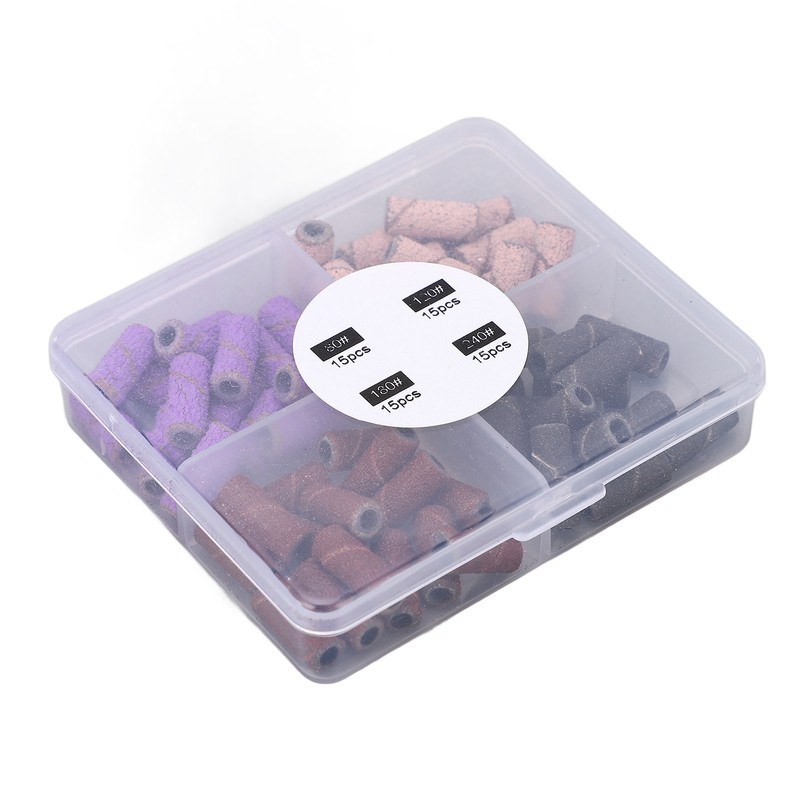 60PCS Drill Sanding Band Effective Dead Skin and Calluses Removal