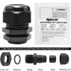 MAKERELE NPT 1” Cable Gland Connector Cord Grip Plastic Nylon