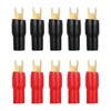 WINOMO 5 Pairs 4 Gauge Strip Spade Terminal Spade Fork