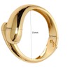 Se607as7 Chunky Gold Bracelet Open Wide Adjustable Bangle Cuff Fashion